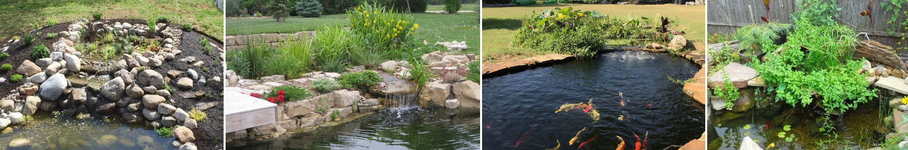 different styles of a bog filter for your pond